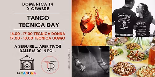 Domenica 14 dicembre \u2013 Tango Tecnica Day (Studio e Aperitivo) con Emanuela & Stefano