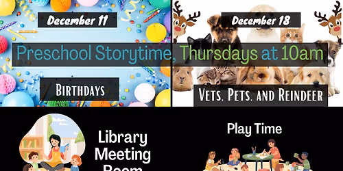 Preschool Storytime (ages 2-5)