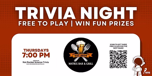 Schaumburg Trivia Night | Matrix Bar & Grill
