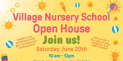 Village Nursery School Summer Open House