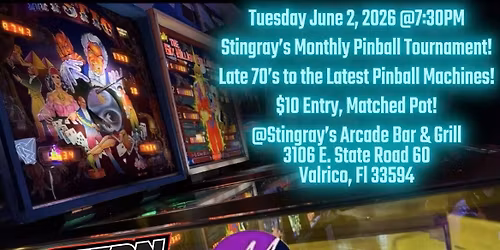 Stingray\u2019s Monthly IFPA Tournament!