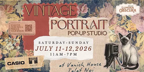 Vintage Portrait Pop Up at Vanich House