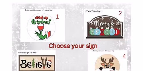 \ud83c\udf84 Christmas Sign Paint Night with @paintedbrushcreations! \ud83c\udfa8