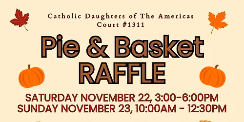 Pie & Basket Raffle