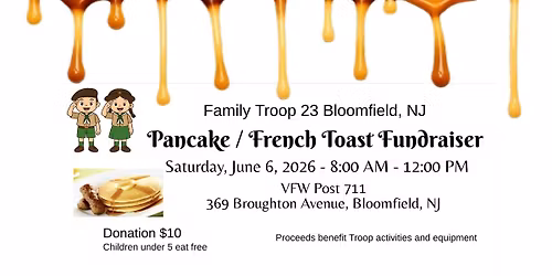Troop 23 Pancake\/French Toast Fundraiser