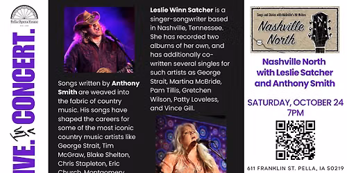 Nashville North: Songs & Stories with Leslie Satcher & Anthony Smith