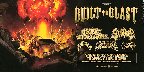 BUILT TO BLAST ROMA (OZONE + SLUG GORE + CONFINE + MORE) @ TRAFFIC CLUB \/\/ 22.11.2025