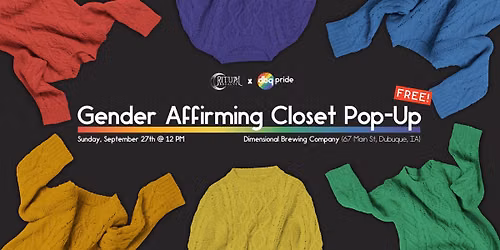 Gender Affirming Closet Pop-Up: Fall Edition\ud83c\udf41