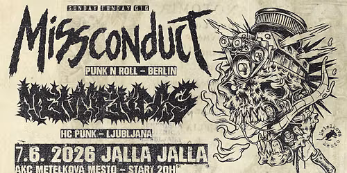 Missconduct (DE -punk'n'roll ) + Menmendas (SL - hc punk)