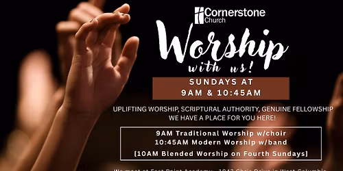 Worship with us!