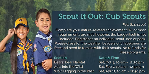 Scout It Out: Cub Scouts 