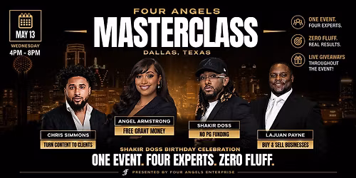 FREE Dallas Business Masterclass | Funding & Ownership Strategies