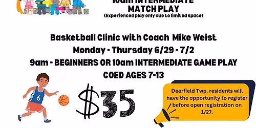 Kids Camp Series 2026 Tennis & Basketball