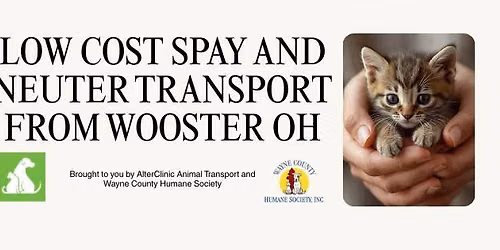 December Wooster Low Cost Spay & Neuter Transport