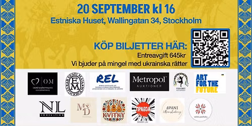 Med Ukraina i hj\u00e4rtat 2026 - St\u00f6dauktion och kulturkv\u00e4ll f\u00f6r Ukraina