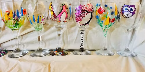 Create and Sip - Wine Glass Painting