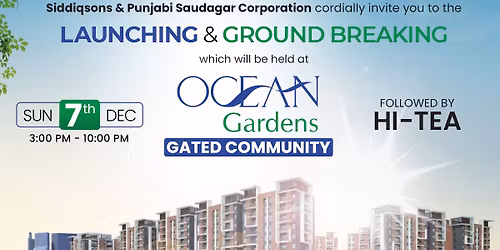 Ocean Gardens Launching & Ground Breaking Ceremony
