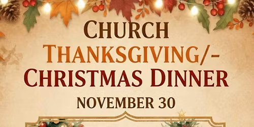 Thanksgiving/Christmas Dinner