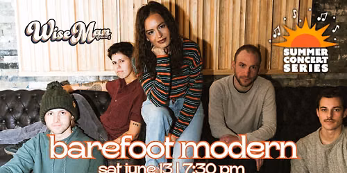 Barefoot Modern Live at Wise Man Brewing: Summer Concert Series Kick-Off