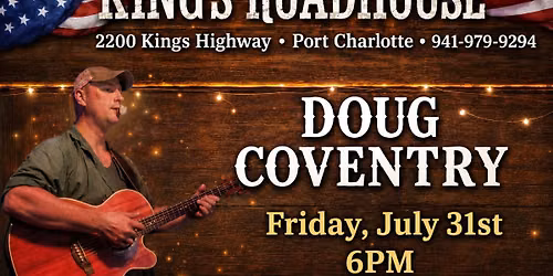Coventry returns to Kings Roadhouse!!