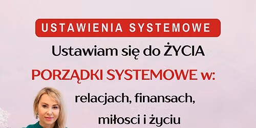 Ustawiam si\u0119 do \u017bYCIA: PORZ\u0104DKI SYSTEMOWE w RELACJACH, FINANSACH, MI\u0141O\u015aCI, \u017bYCIU - Ustawienia 