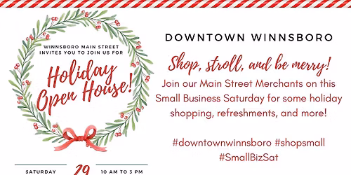 2025 Holiday Open House - Downtown Winnsboro