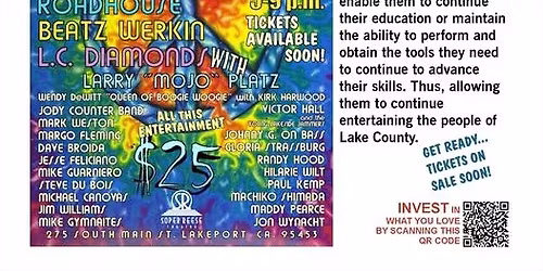 BACKSTAGE presents An Epic Evening of Music - Live in Lakeport!