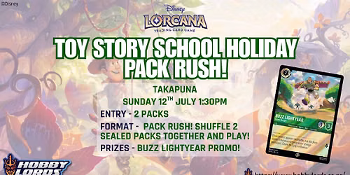 Disney Lorcana - TOY STORY SCHOOL HOLIDAY PACK RUSH!