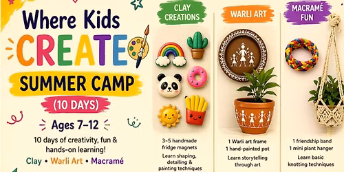 Where Kids Create - Summer Camp (10 Days)