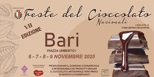 Festa del Cioccolato \u25cf Bari \u25cf 6-7-8-9 Novembre 2025