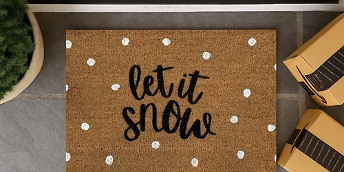 Winter & Holiday Welcome Mat Workshop