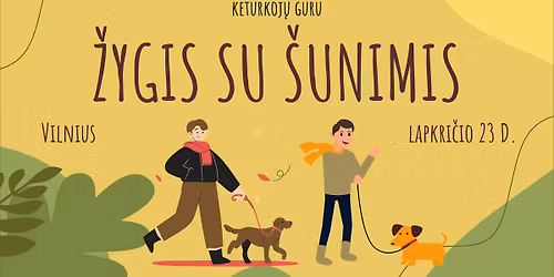 \u017dygis \u0161uneliams ir j\u0173 \u0161eimininkams mieste su Ketrukoj\u0173 GURU dres\u016bros mokykla