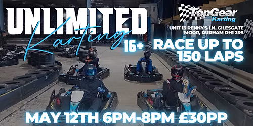 Unlimited Karting @ TopGear Karting: Race Up to 150 Laps for Just \u00a330pp