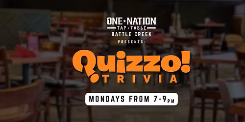 Monday Quizzo Trivia @ One Nation Tap and Table || 7PM