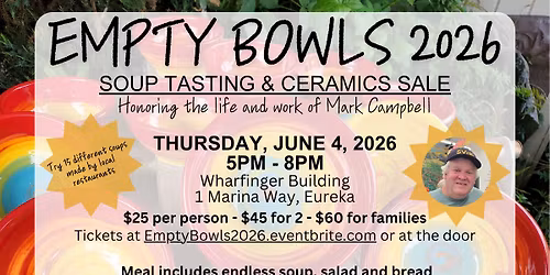 Empty Bowls 2026 - Fundraiser for St. Vinny's "Free Meal" Dining Room