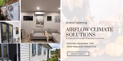 Join us for our Grand Opening! Air-conditioning with Australian standards, available na sa Pinas!