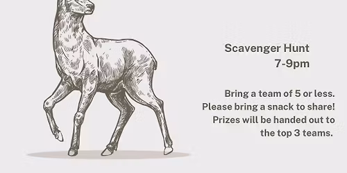 Widows Weekend Scavenger Hunt 