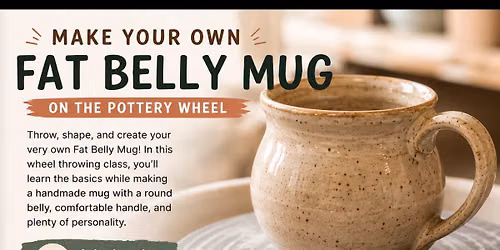 Beginner Wheel Throwing Fat Belly Mugs