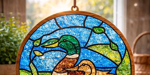 "Bayou Morning" Crushed Glass Resin Workshop