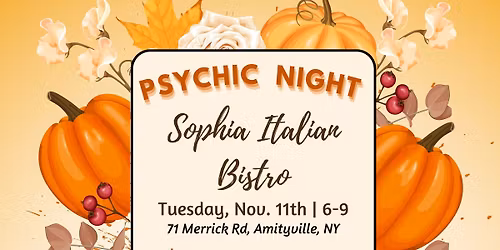 Psychic Dinner Night At Sophias Italian Bistro