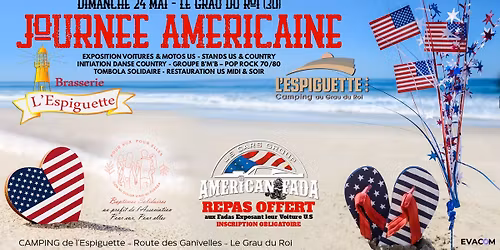 Journ\u00e9e Am\u00e9ricaine - American Fada - Dimanche 24 Mai  Brasserie de l'Espiguette  Le Grau du Roi (30)