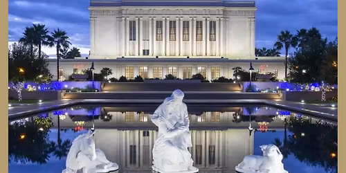 Mesa Arizona Temple Christmas Lights Display