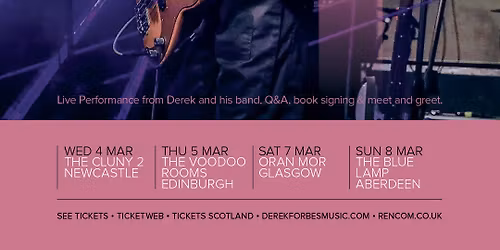 Derek Forbes \/ A Very Simple Mind Returns \/ Oran Mor \/ Glasgow \/ 07.03.26