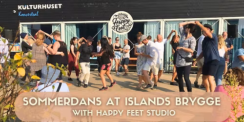 Sommerdans p\u00e5 Bryggen \/ Swing Dancing at Bryggen Harbour