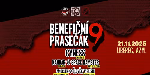 Benefi\u010dn\u00ed Prase\u010d\u00e1k 9 - Azyl, Liberec