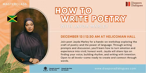 How to Write Poetry with Jayda Marley