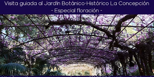 Visita guiada al Jard\u00edn Bot\u00e1nico Hist\u00f3rico La Concepci\u00f3n \u2013 ESPECIAL FLORACI\u00d3N