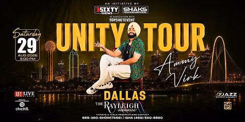 AMMY VIRK LIVE IN DALLAS \u2014 UNITY TOUR 2026