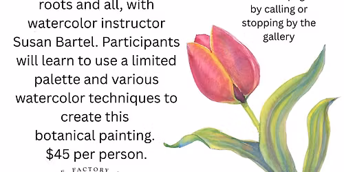 Tulip Talk Watercolor Class with Susan Bartel