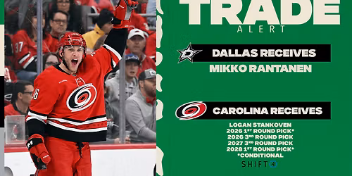 Dallas Stars at Carolina Hurricanes at Lenovo Center
